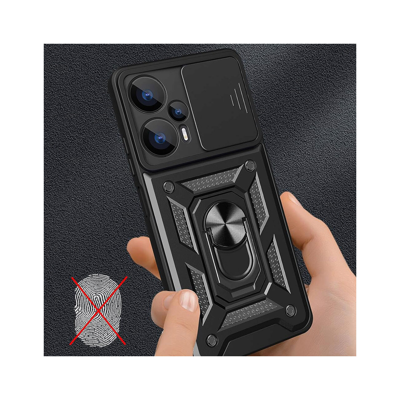 Husa pentru Xiaomi Redmi 13 / Poco M6 4G Marmalis CamShield Series Negru