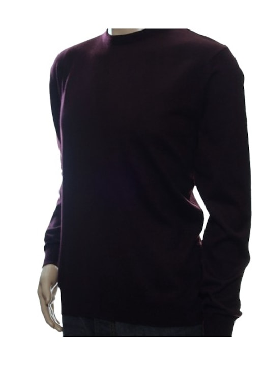 Kasmír és merinó gyapjú pulóver, szilva lila kasmír