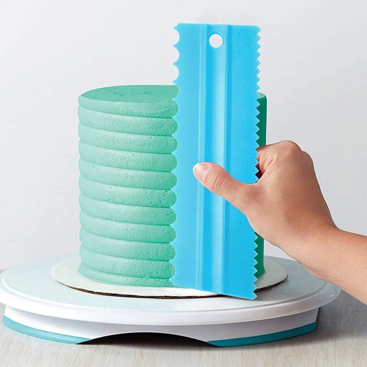 Set 4 raclete modelatoare tort, awwaline, multicolor, ideale pentru ...