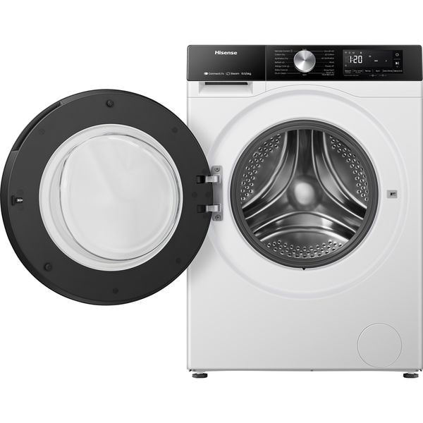 Masina de Spalat Rufe Frontala cu Uscator HISENSE WD3S1043BW3, Steam, 10.5/6 kg, 1400rpm, Clasa A/D, Wi-Fi, Alb