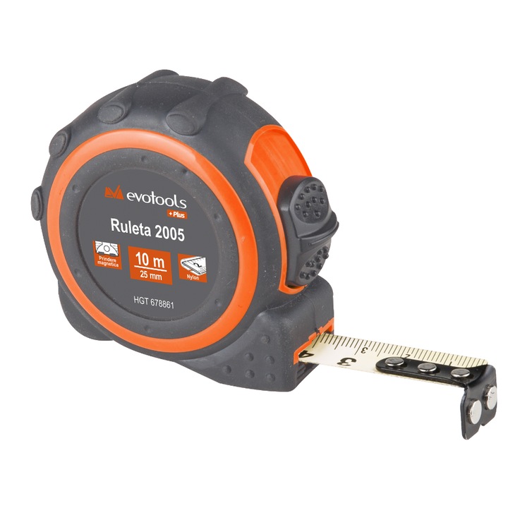 Ruleta 1 Frana Magnet si Protectie 2005, Lungime 10 m, latime 25 mm