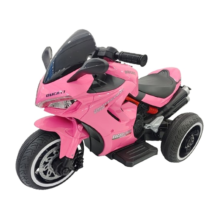 Motocicleta electrica cu 3 roti Kinderauto BJJQ950 2x 35W 12V 7Ah, culoare Roz