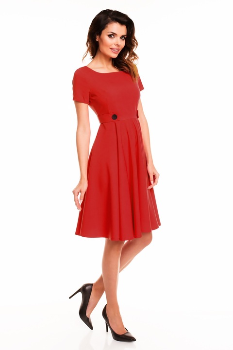 Rochie dama, Awama, Poliester, Rosu, A135, XL INTL