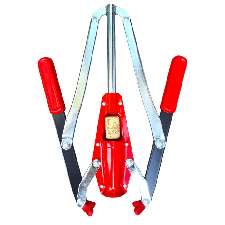 Tirbuson manual pentru sticle de vin, Presa dopuri de pluta