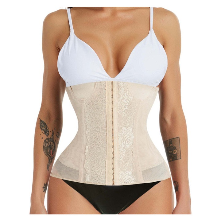 Jormftte karcsúsító öv, fűző alakformáló, bézs, 2-6XL