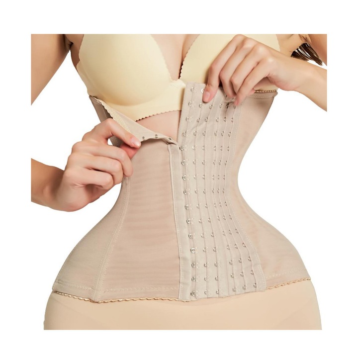 Jormftte karcsúsító öv, fűző alakformáló, bézs, 4XL, erős tartás