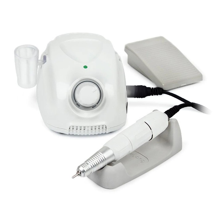 Пила за нокти в компактен размер BtMarathon, Високопроизводителна, Бяла