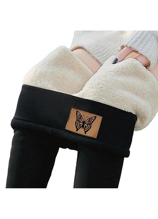 Leggins Donna Eleganti,Leggings Termici Da Donna Moda Maglia Grigio Chiaro Collant A Coste Leggings Foderati