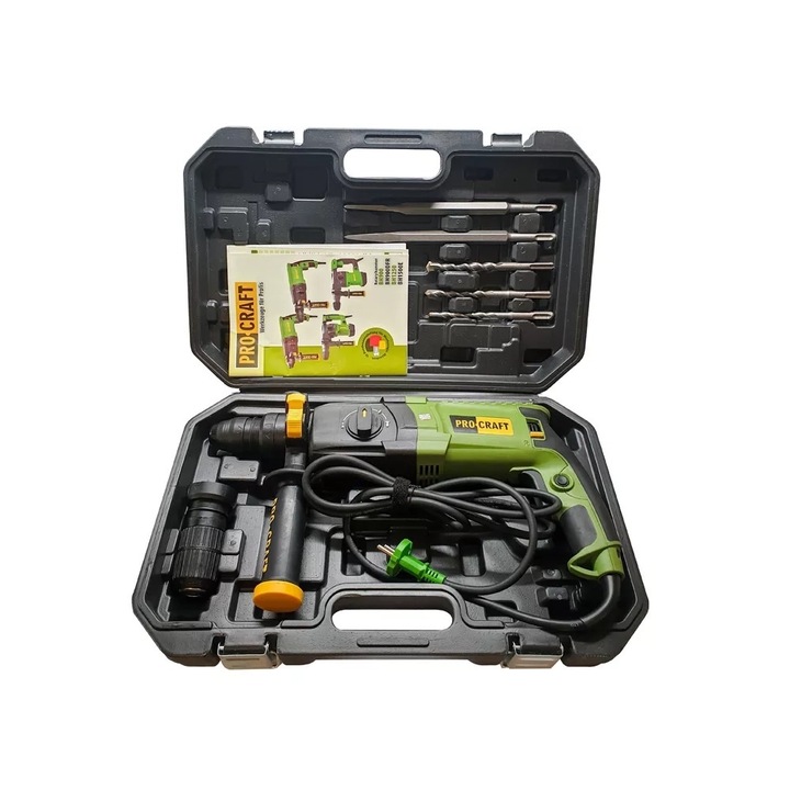 Masina de gaurit, Procraft, SDS Plus, BH900, 220 V, 900 W