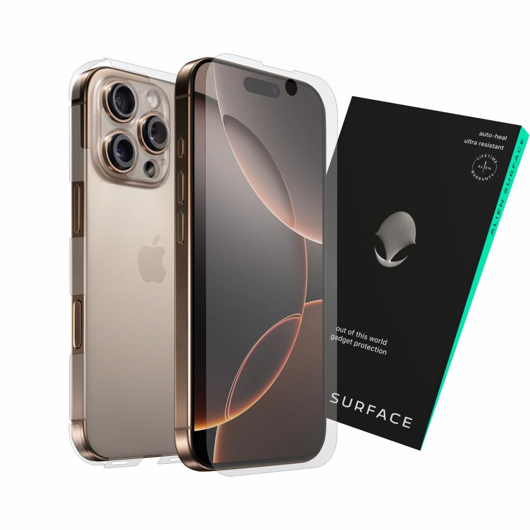 Folie protectie, compatibil cu Apple iPhone 16 Pro Max, acoperire ecran, spate, laterale si camera, Alien Surface