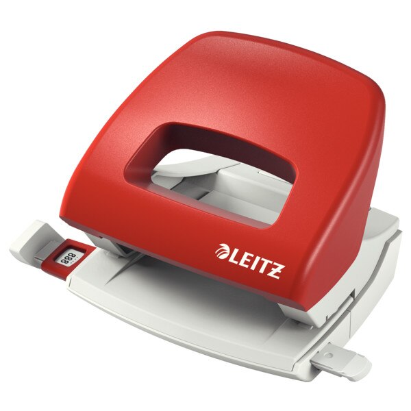 Perforator plastic Leitz NeXXt Series 5038, 16 coli, rosu