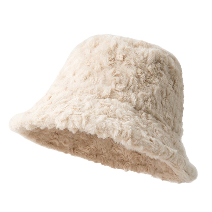 Caciula de iarna dama, AMRINUGL, bumbac, 56-59 cm, bej