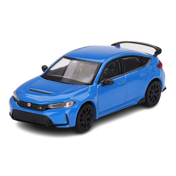 Modell Honda Civic Type R 2023, kék, MiniGT 1/64