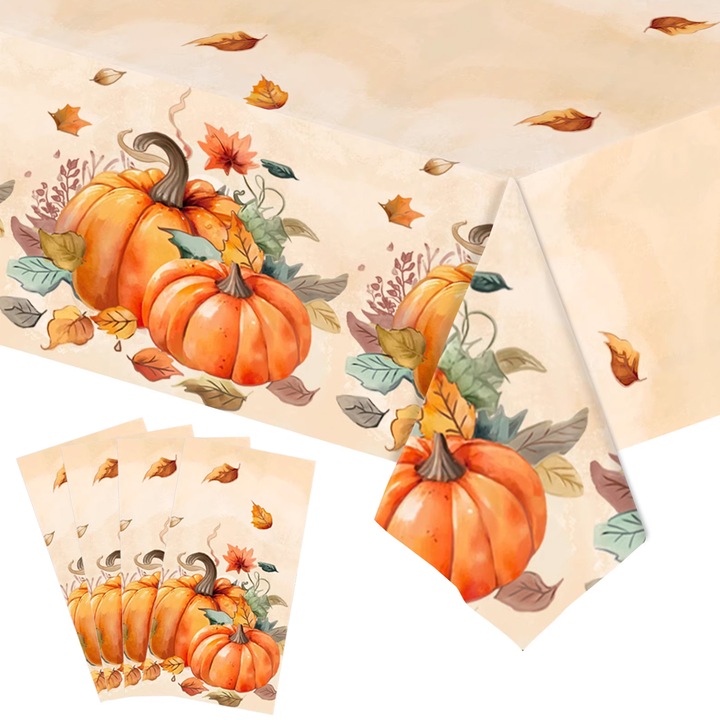 4 db terítő szett hálaadásra, őszre, sütőtökös, juharleveles