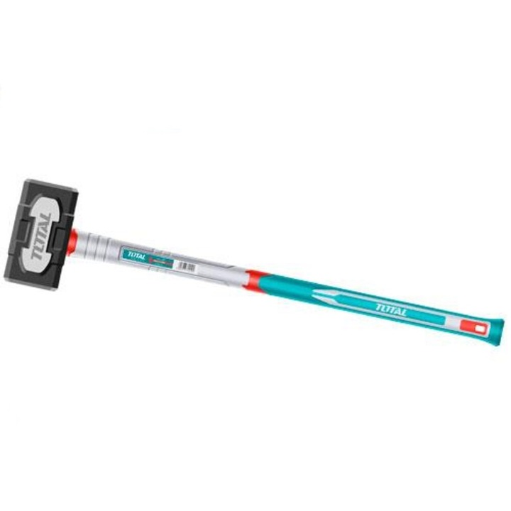 Ciocan baros Total, otel carbon, maner fibra de sticla, 4kg