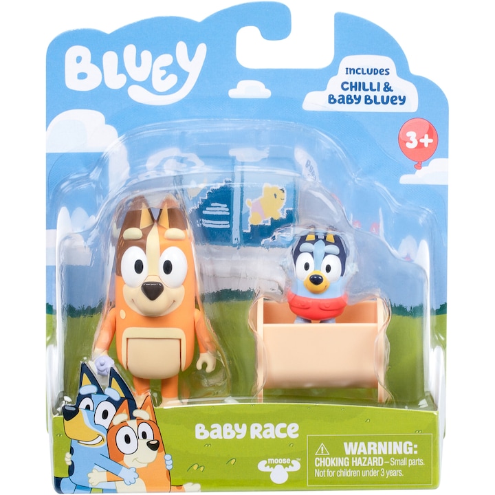 Комплект 2 фигурки Bluey - Baby Bluey & Chilli
