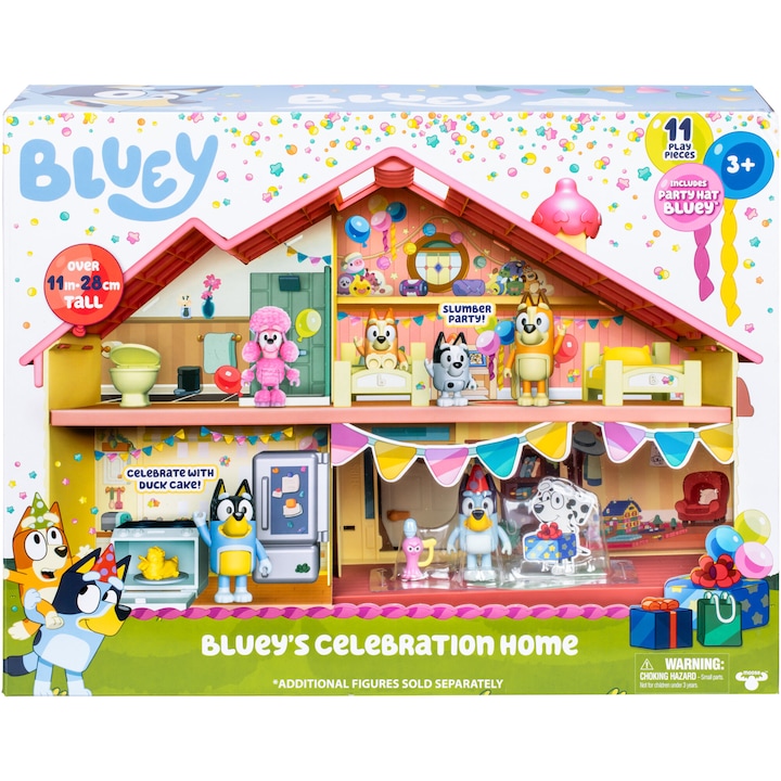 Комплект за игра Bluey - Къща за празнуване на рождения ден на Bluey