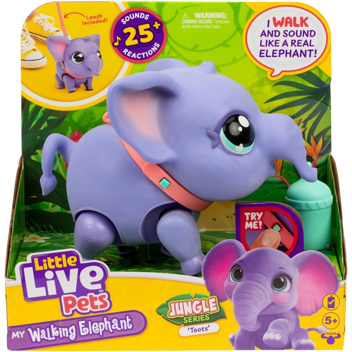 Interaktív játék Little Live Pets - My Pet, Toots the Elephant