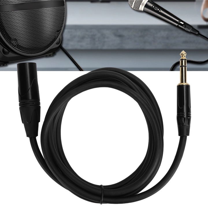 JORINDO XLR apa-mama jack kábel 1/4 hüvelykes 6,35 mm-es kiegyensúlyozott jelű mikrofonkábel JD6004-1m / 3,3 láb