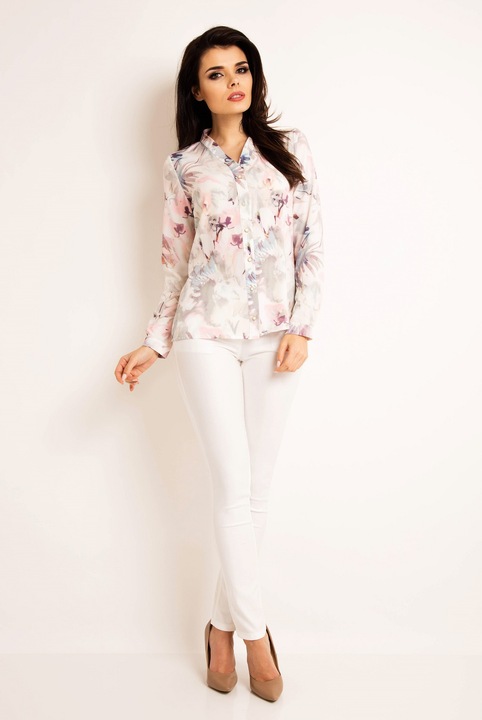 Camasa A174 Awama, Poliester, Cu maneca lunga, Multicolor