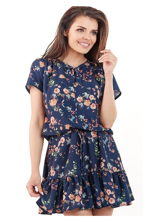 Rochie dama, Awama, Poliester, Bleumarin, A230