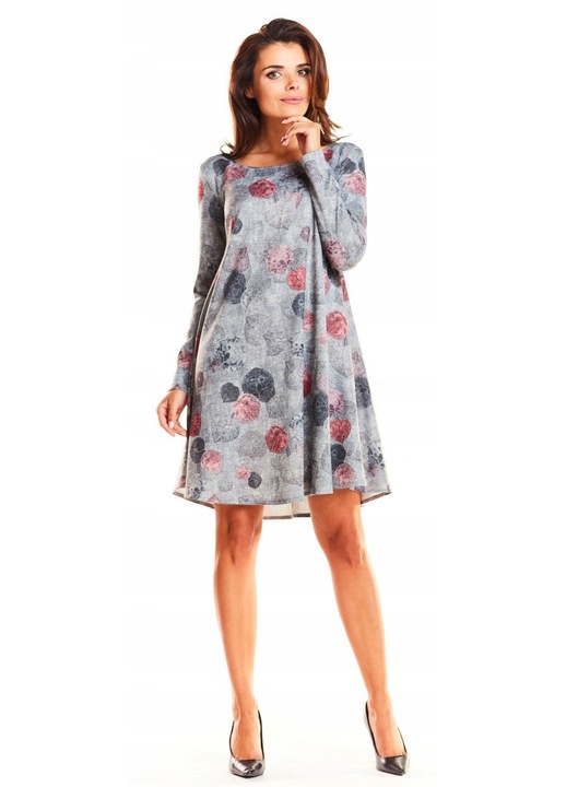 Rochie dama, Awama, Poliester, Gri, A246