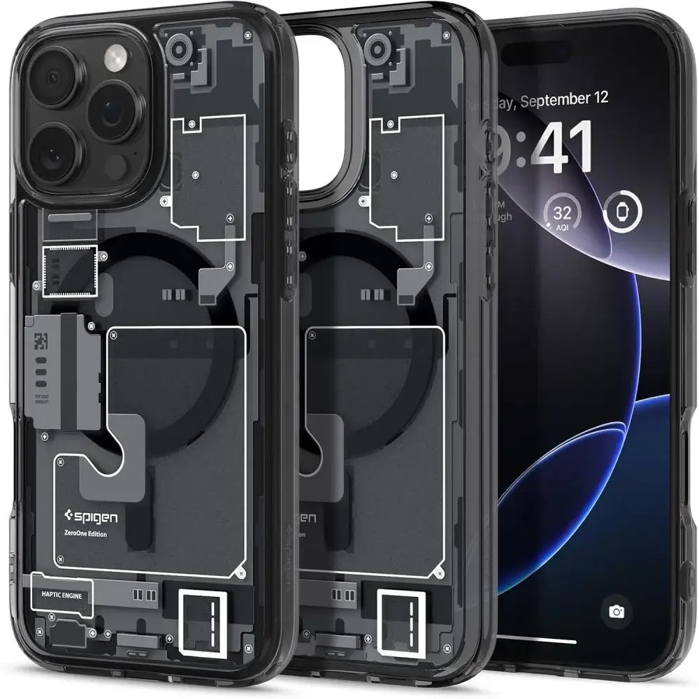 Husa Spigen Ultra Hybrid Mag do MagSafe pentru iPhone 16 Pro Max, fumuriu-gri