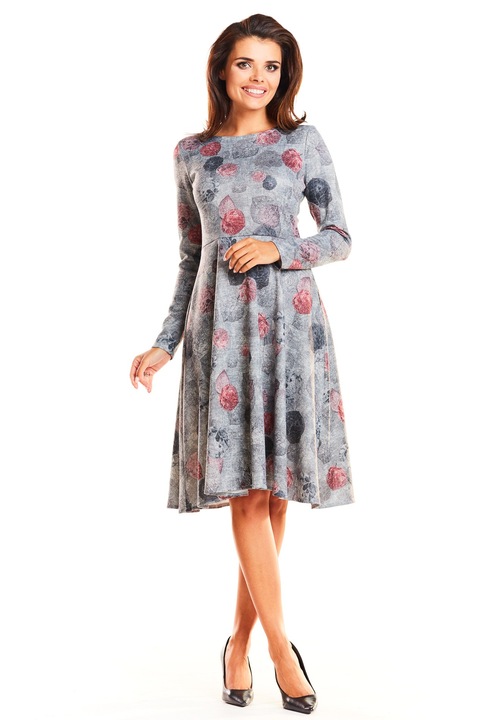 Rochie dama, Awama, Poliester, Gri, A250, S INTL