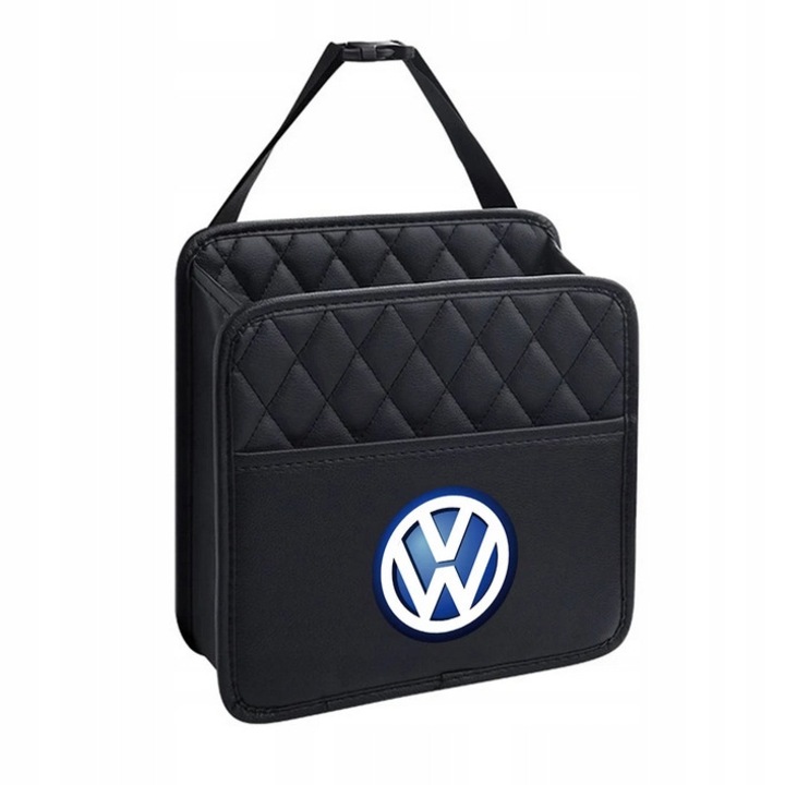 Organizator auto Volkswagen, negru, 25x25.5x10cm, set 1 bucata