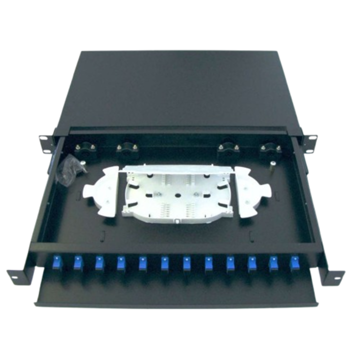 Braun Group 1U 12 SC/UPC adapteres optikai patch panel