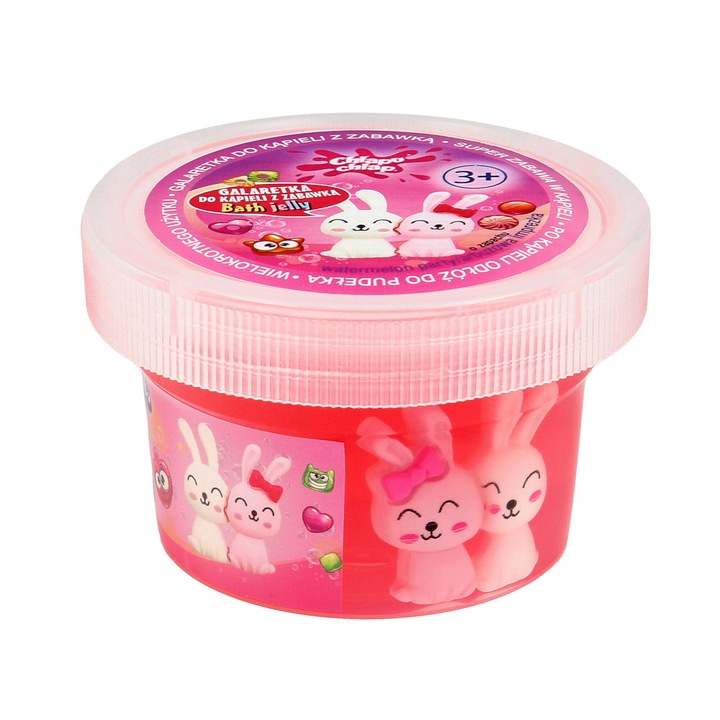 Fürdőzselé játékkal, CHLAPU CHLAP, rózsaszín, 3 éves kortól gyermekeknek