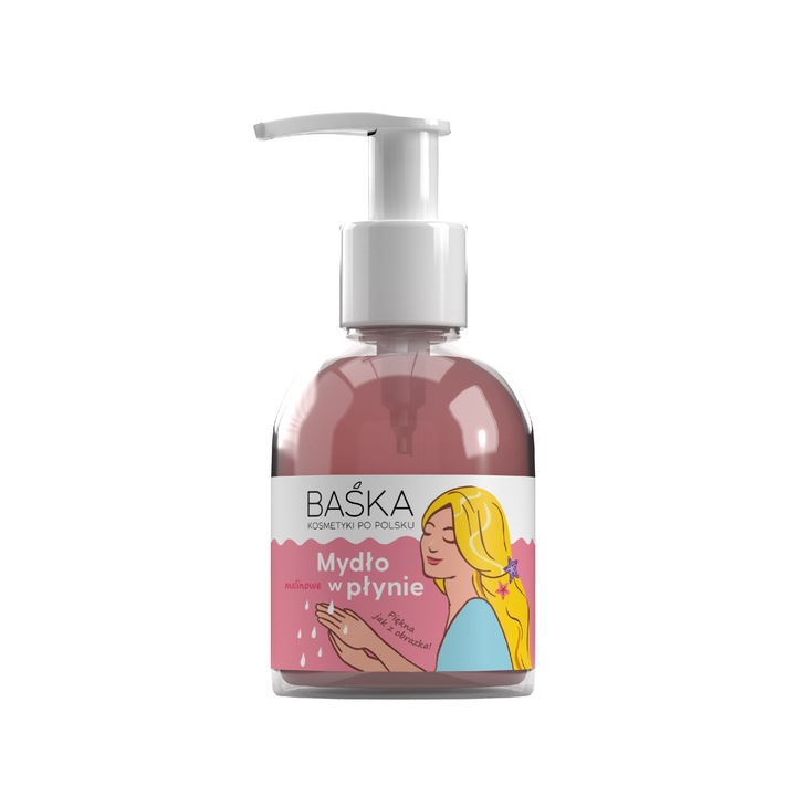 Málnás folyékony szappan, SOLVERX, 250ml, védi a bőrt, gyengéden tisztít