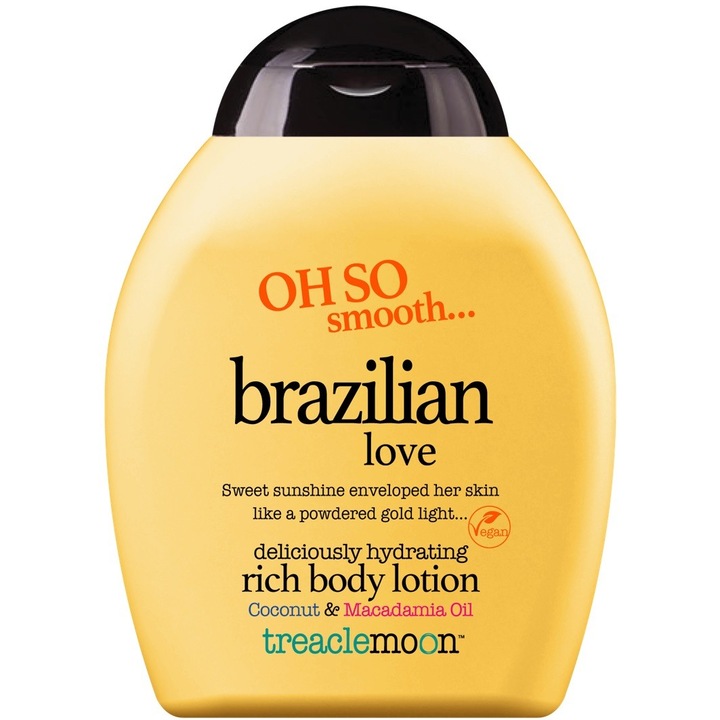 TREACLEMOON hidratáló testápoló, Brazilian Love, kókusz- és makadámiaolaj, 250 ml