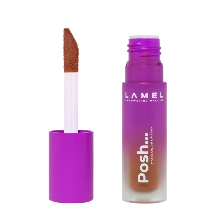 Червило Lamel Posh Matt № 404, наситен нюанс, лека текстура, комплект от 1 бр