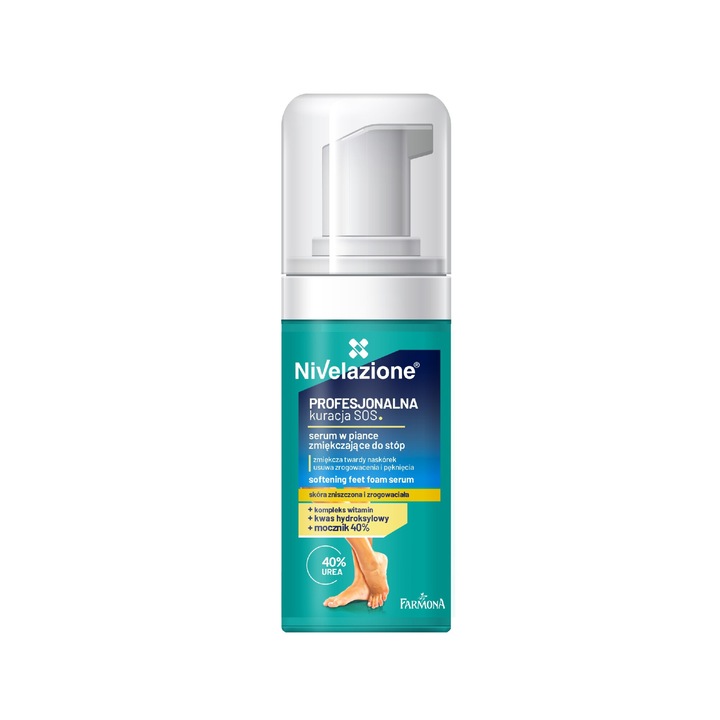 Spuma pentru ingrijirea picioarelor, Farmona, catifeleaza si netezeste pielea, 75 ml