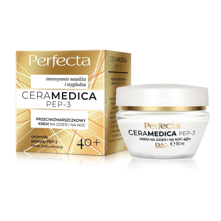 Perfecta arckrém, PEP3 40+, ceramidokkal és hialuronsavval, 50ml