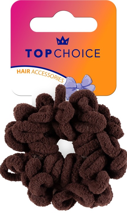 Top Choice hajgumi szett, barna