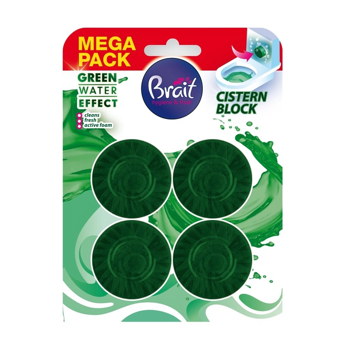 4 db-os WC-frissítő készlet, DRAMERS, 50 g, zöld