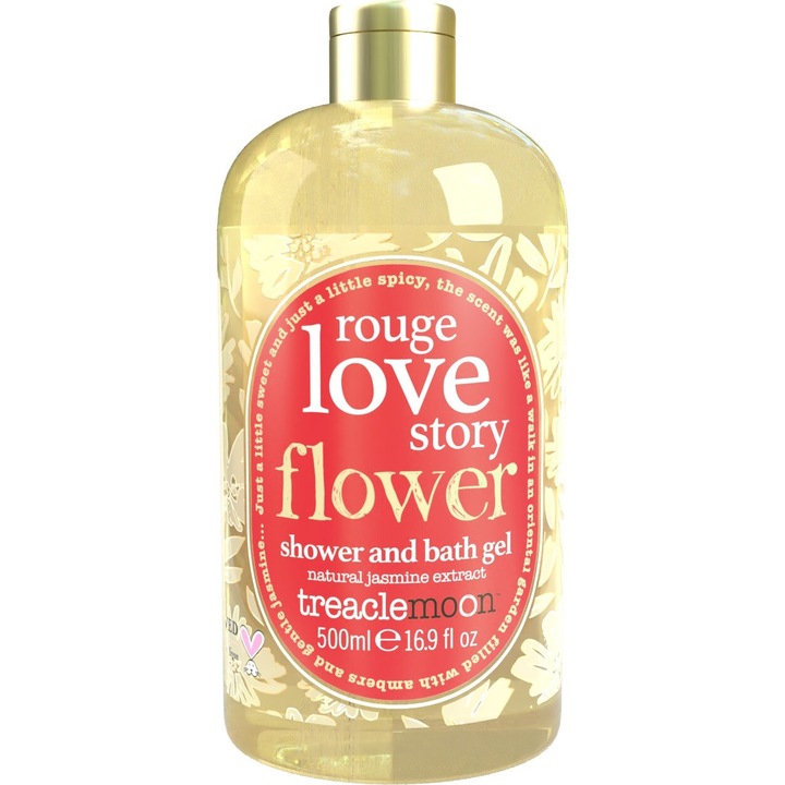 Tusfürdő, TREACLEMON, Rouge Love Story, Jázmin, 500 ml