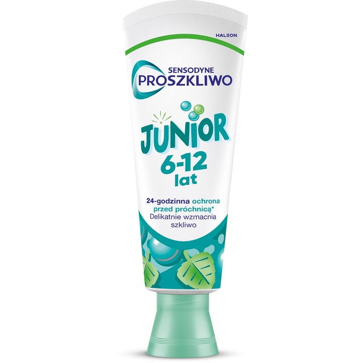 Паста за зъби за деца, Sensodyne, Junior 6-12 години, 24h защита, Натурален аромат, 75 ml
