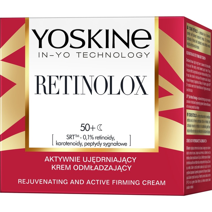 YOSKINE öregedésgátló éjszakai krém, Retinolox 50+