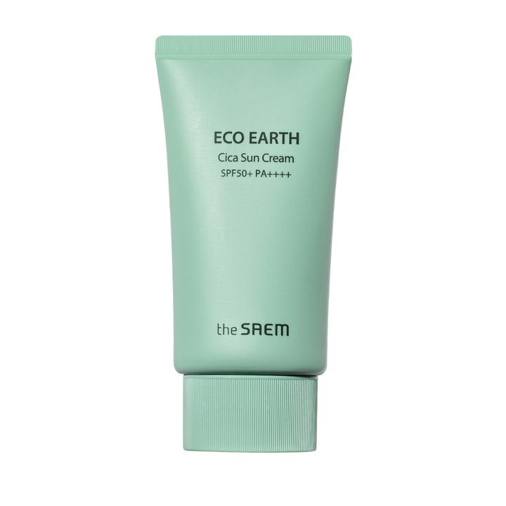 Crema protectie solara, SAEM, Eco Earth Cica SPF 50+