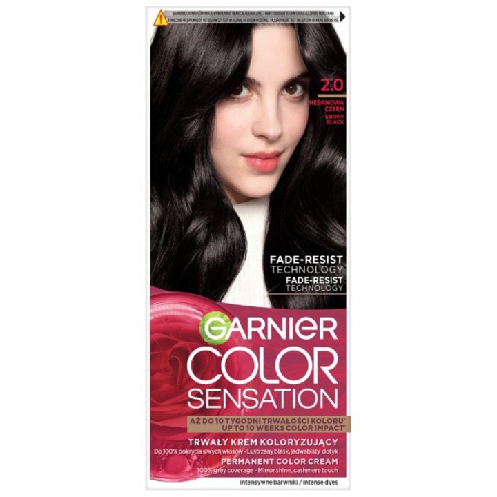 GARNIER hajfesték, Color Sensation, 2.0 Ebony Black