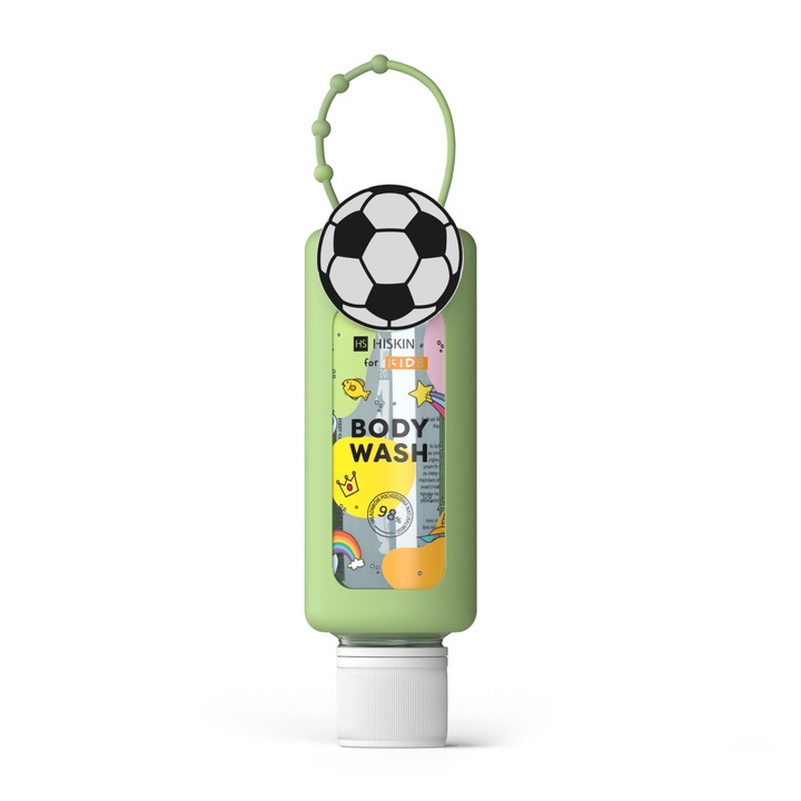 Gel de spalare pentru copii Hiskin Ball, 75 ml, cu aloe vera, 98% ingrediente naturale