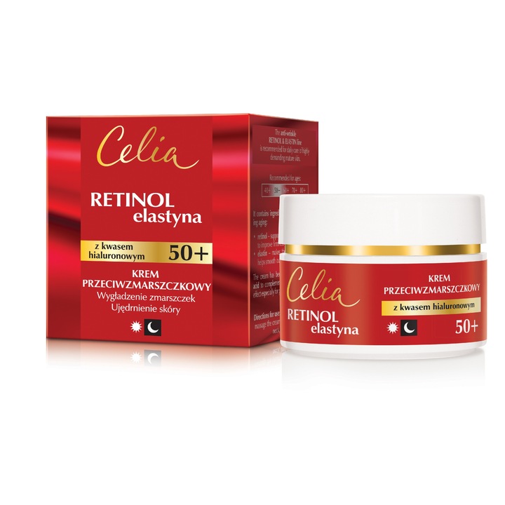 Crema antirid CELIA, Retinol Elastin, 50+, 50 ml