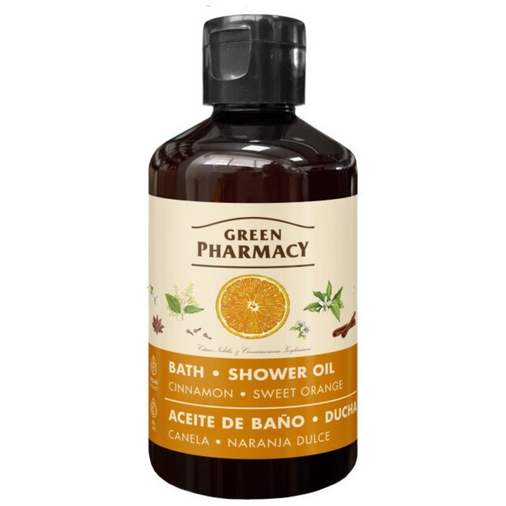 Green Pharmacy tusfürdő, fahéjjal/édesnarancsos, 250 ml