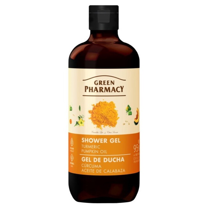 Gel de dus Elfa Pharm cu curcuma si ulei de seminte de dovleac, 500 ml