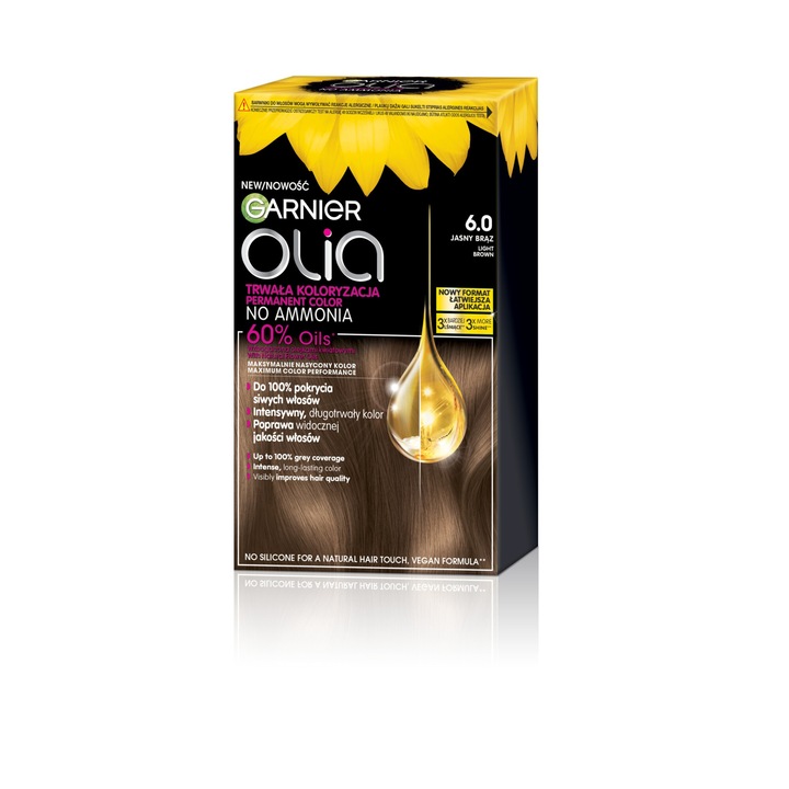 Vopsea de par GARNIER, Olia, 6.0 Light brown