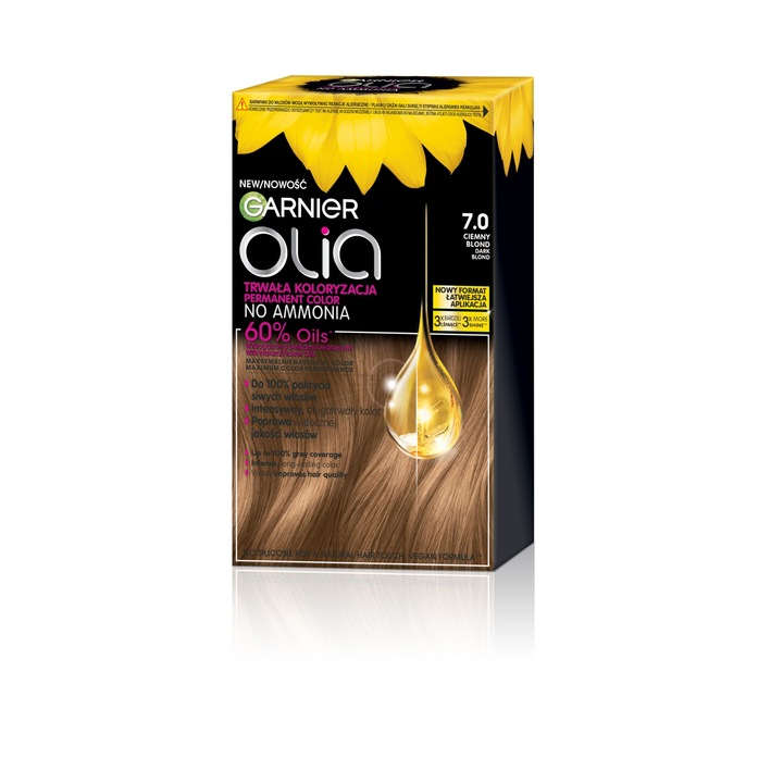 Vopsea de par GARNIER, Olia, 7.0 Dark blonde