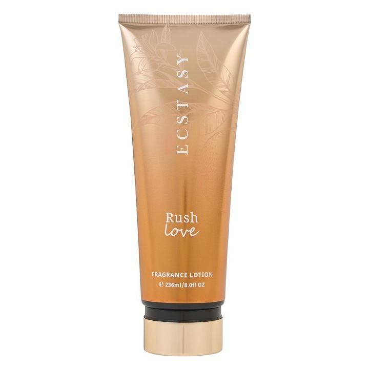 Crema de corp ECSTASY Rush Love, 236 ml, aroma de flori albe, note de chihlimbar